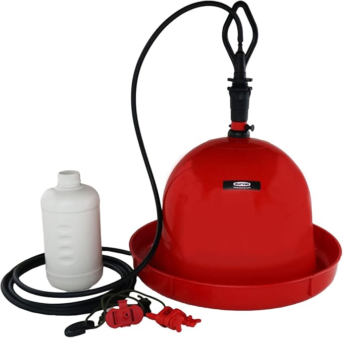 Durvet, Poultry Waterer, Automatic Bell Drinker for Poultry