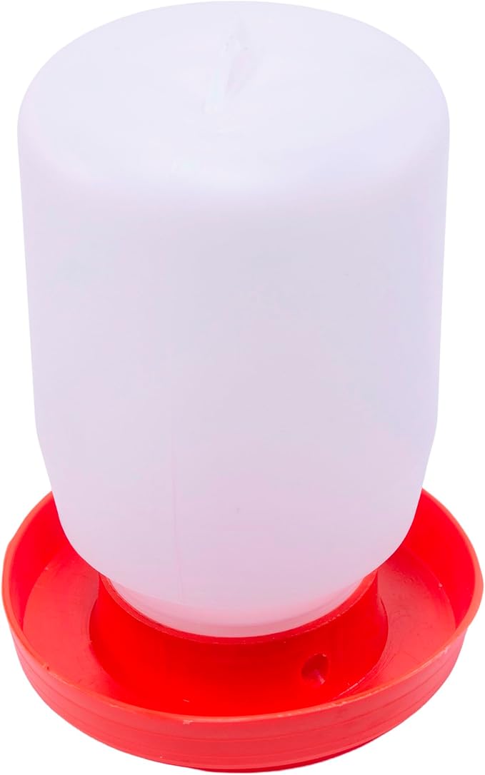 Plasticos AF Plastic hanging waterer, 67 Oz. Chicken, pigeon, bird, rabbit, hamster, guinea pig, small pets.