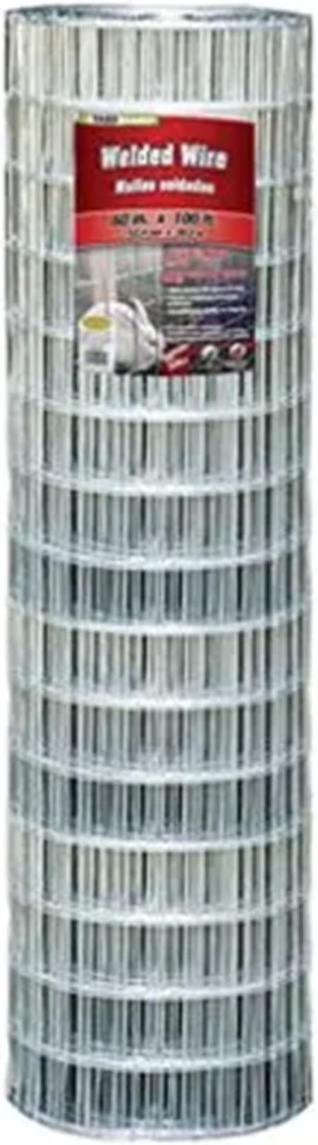 YARDGARD – 2 Inch by 4 Inch Mesh Welded Wire Fence – 60 Inches by 100 Feet – 12.5 Gauge Galvanized Steel – For Animal Enclosures | Garden Protection | Property and Utility Fencing