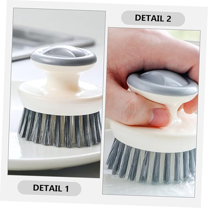 2pcs Dish Brush Handle for Kitchen Scrubbing Non-oil Cleaning Brush for Pots Pans Sinks and Dishes Versatile Kitchen Scrubber for Efficient Cleaning