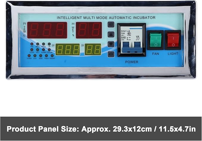 Egg Incubator Controller 110V Microcomputer Automatic Intelligent Temperature Humidity Control Thermostat for Chicken Quail Pigeons (#1)