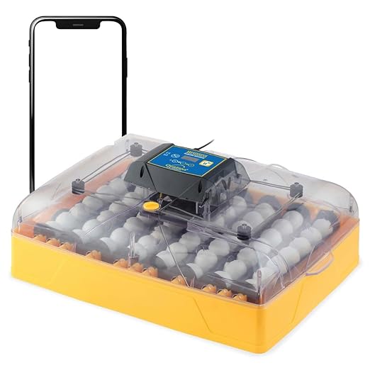 Brinsea Ovation 56 EX Connect App Controlled Egg Incubator with Automatic Egg Turning and Humidity Control for Hatching 56 Chicken, Duck, Other Eggs, Precision App-Driven Digital Controls and Alarms