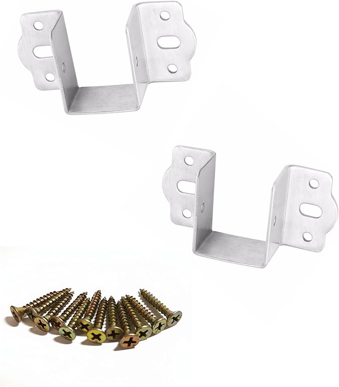 2Pcs Chicken Coop Roost Brackets, Metal Perch Mount for Chicken Coop, Heavy Duty Roost Bar Brackets for 2x3 Lumber, Come with Screws