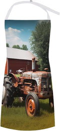 Company Farm Tractor Kitchen Apron Adjustable Bib Waterproof Restaurant Aprons with Pocket Unisex Personalized Chef Apron for Cooking Pottery Baking Painting