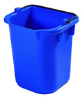 Rubbermaid Commercial Products Heavy-Duty Cleaning Pail 5-Quart Blue Utility Bucket with Built-In Spout and Handle for House Cleaning/Storage/Livestock Feeding/Car Washing
