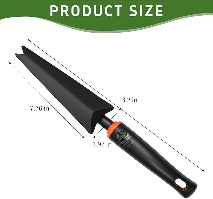 Garden Trowel, Portable Garden Weeder Tool, Gardening Trowel for Vegetable Gardening Backyard Farm Planting(Black Shovel)