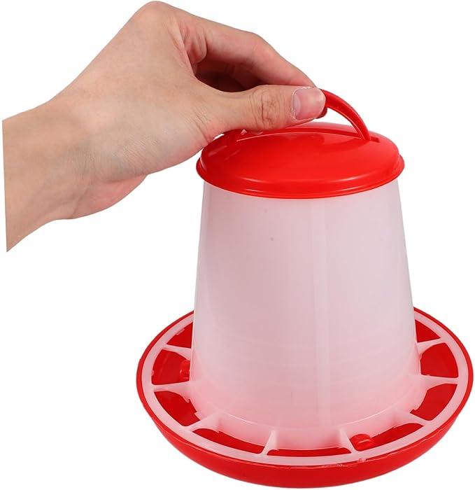 Milisten Hanging Chicken Feeder Waterer Capacity Poultry Food Container Durable Plastic Duck Chicken Feed Dispenser Efficient Feed Use Easy to Clean Versatile Coop Accessory