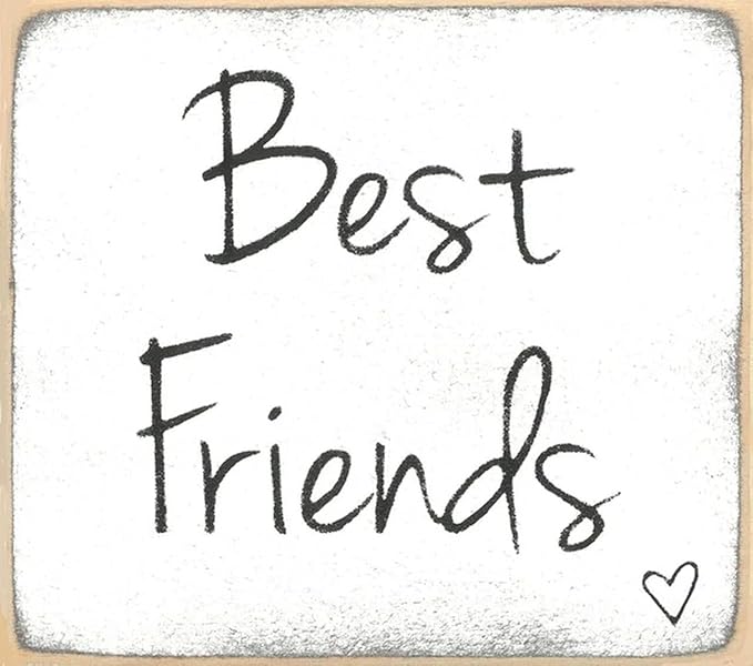 Farmisms 3x3 Inspirational Wooden Rustic Country Signs for Country Farm Living –Best Friends