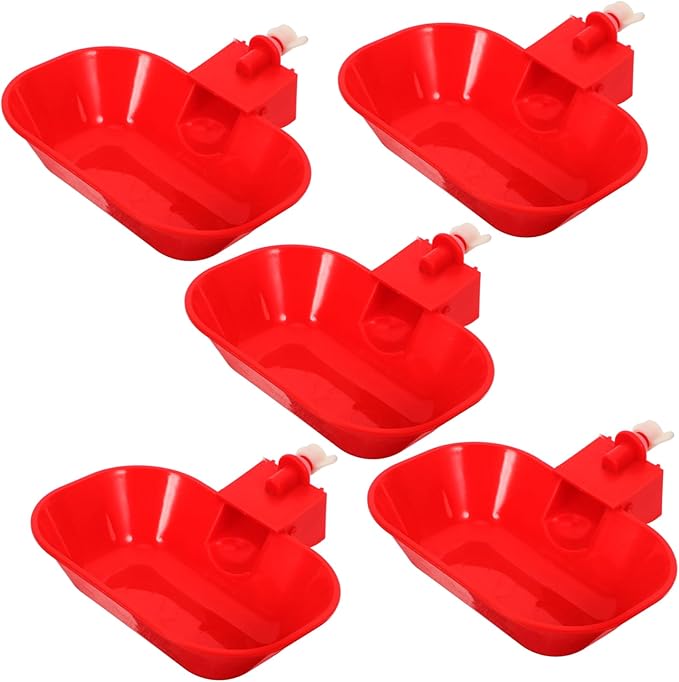 Milisten Automatic Chicken Waterer Cups Large Leakproof Poultry Drinking Bowls for Ducks Geese Turkey with Mounting Hole Durable Poultry Watering System
