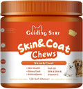 Dog Skin and Coat Supplement, Omega 3 Fish Oil with EPA & DHA, Supports Healthy Skin, Shiny Coat & Reduces Excessive Shedding for All Ages & Breeds Tasty Chicken Flavor