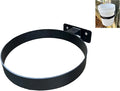 5-Gallon Bucket Holder, Wall-Mounted Istallation,Applicable to Courtyards, Warehouses, and Horse Farms (Excluding Buckets) (Black 1 PCS)