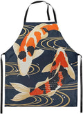jejeloiu Cartoon Cats Apron for Women Men 26"x31"