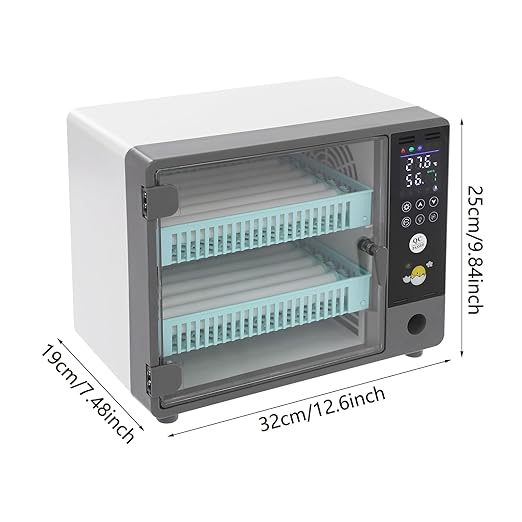Incubators for Hatching 24 Eggs, Egg Incubator with Automatic Egg Turning and Temperature Humidity Control, Digital Poultry Hatcher for Chicken Quail Duck Goose Pigeon Eggs