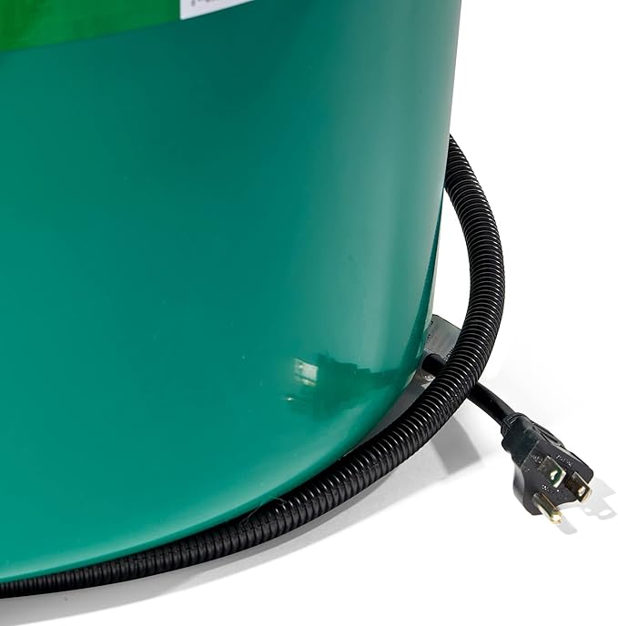 Farm Innovators 4 Pack Heated Water Bucket, 200W Heating Power - 16 Gallon Plastic Bucket with Replaceable Heating Element for Livestock Watering & Feeding