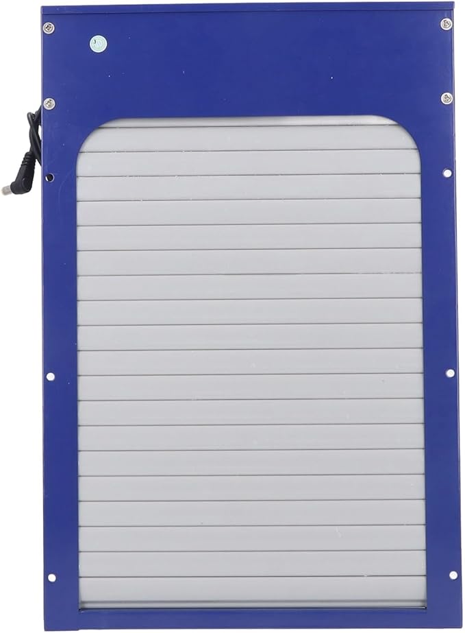 TOPINCN Automatic Chicken Coop Door with Timer, Protect Poultry from LED Display Controller, Iron Sheet Metal Frame, for Chicken, Duck and Goose (US Plug)