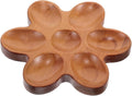 Unomor Rustic Wooden Egg Holder Tray Egg Storage Container for Fridge Home Kitchen Decor