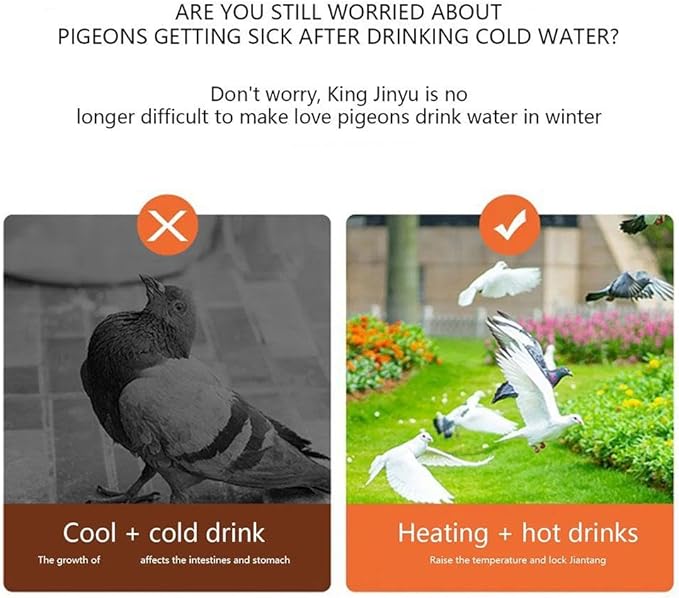 Chicken Water Heater for Winter,Chicken WatererHeater Base for Metal Plastic Poultry Founts Waterer,Freeze Proof ChickenWater Heater for Winter,Heated Waterer for Chickens,Ducks & Outdoor Birds
