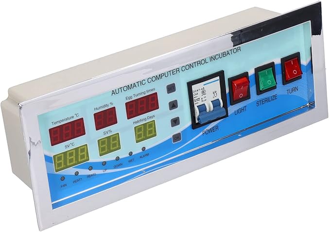 Egg Incubator Temperature Controller Thermostat, XM‑18G 110V Automatic Control System Poultry Egg Incubator Temperature Humidity Sensor Controller with Sensor Probe