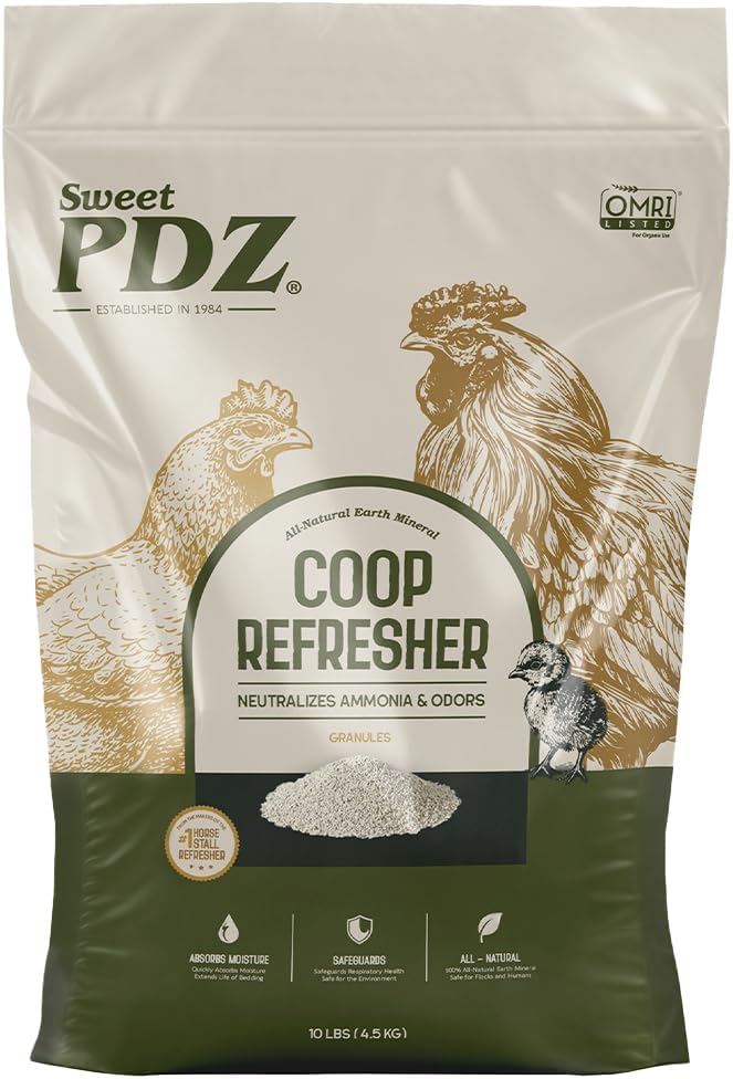 Coop Refresher - Zeolite Odor Eliminator - Essential Chicken Coop Accessory (4-Pack)