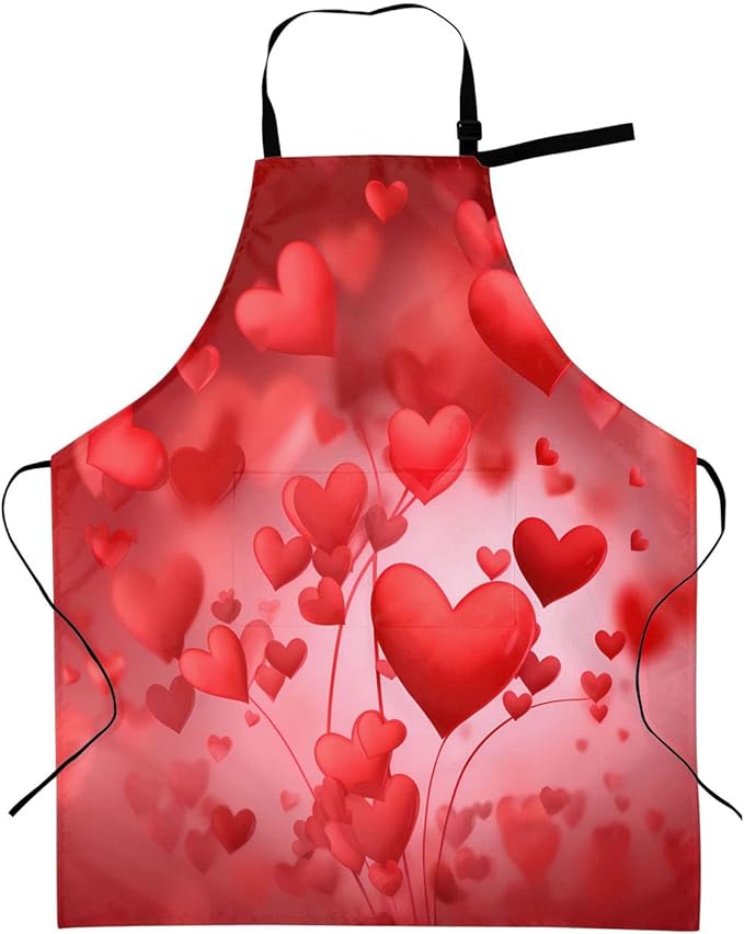 Shark Jumping Home Aprons 2 Pockets 33"×28" for Men Women, Ocean Sea Waterproof Kitchen Cooking Bib