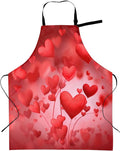 Shark Jumping Home Aprons 2 Pockets 33"×28" for Men Women, Ocean Sea Waterproof Kitchen Cooking Bib