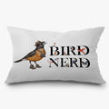 Funny Bird Nerd Pillow Covers 12x20, Gifts for Bird Lovers Watchers, Birds Watching Gifts Lumbar Throw Pillow Covers for Home Bedroom Living Room