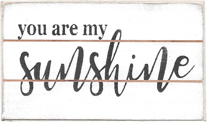 Farmisms 5x3 Inspirational Wooden Rustic Country Signs for Country Farm Living –You are My Sunshine