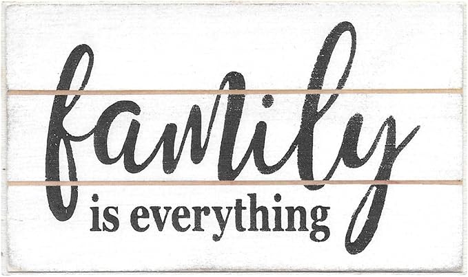 Farmisms 5x3 Inspirational Wooden Rustic Country Signs for Country Farm Living –Family is Everything