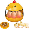 Egg Incubator, Rutin Chicken Egg Incubator for Hatching Eggs, Small Clear Egg Hatching Incubator, Automatic Smart Control Hatcher Machine for Variety Size of Eggs