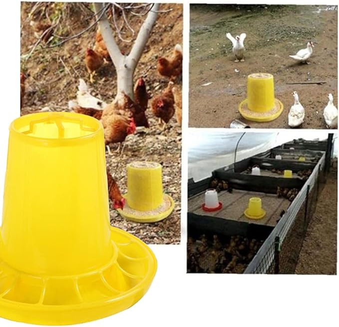 Chick Waterer And Feeder Automatic Small Poultry Water Drinkers Dispensers 1 Kg/2.2 Lbs Large Storage Capacity Baby Chick Feeder And Hanging Waterer Kit Set For Brooder No Waste Stand Small