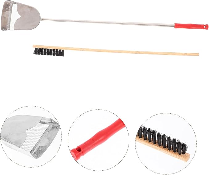 2pcs Bird Cage Cleaning Brush Shovel Set Guinea Pig Bunny Chicken Coop Reptile Cage Accessory Pet Bird Small Animal Garden Cleaning Tool