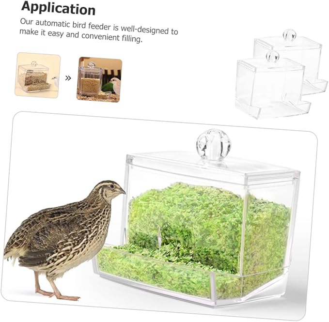 BESPORTBLE Automatic Bird Feeder No Waste Chicken Feeder No Mess for Chickens Birds