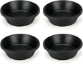 4Pcs Rubber Feed Pan, 8 Quart/ 2 Gallon Horse Feeder Bucket Livestock Feed Pan, Heavy Duty Rubber Dog Bowl Chicken Dust Bath Tub for Dogs Pig Goat Chicken Farm Small Animal,14.56 x 4.53 Inches