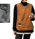 Waterproof Cobbler Apron for Women with 4 Pockets, PE Nylon Vested Smock Buckle Design for Men Kitchen Garden Cooking