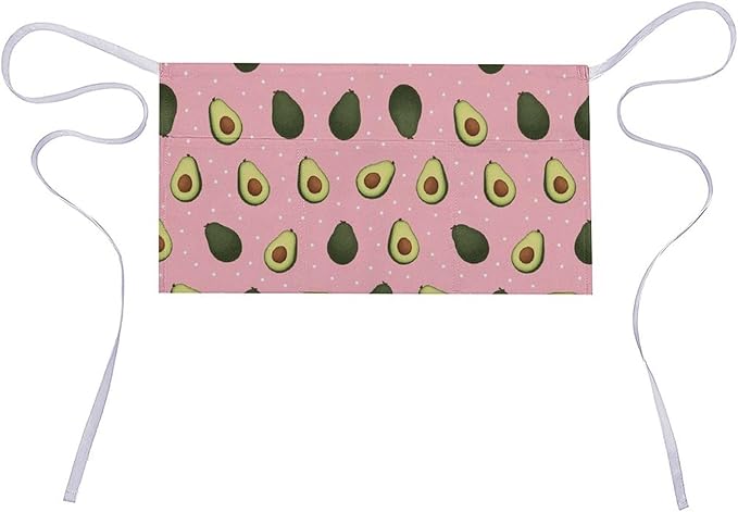 Server Waist Aprons Waitress Unisex Chef Works Half Apron with 3 Pockets
