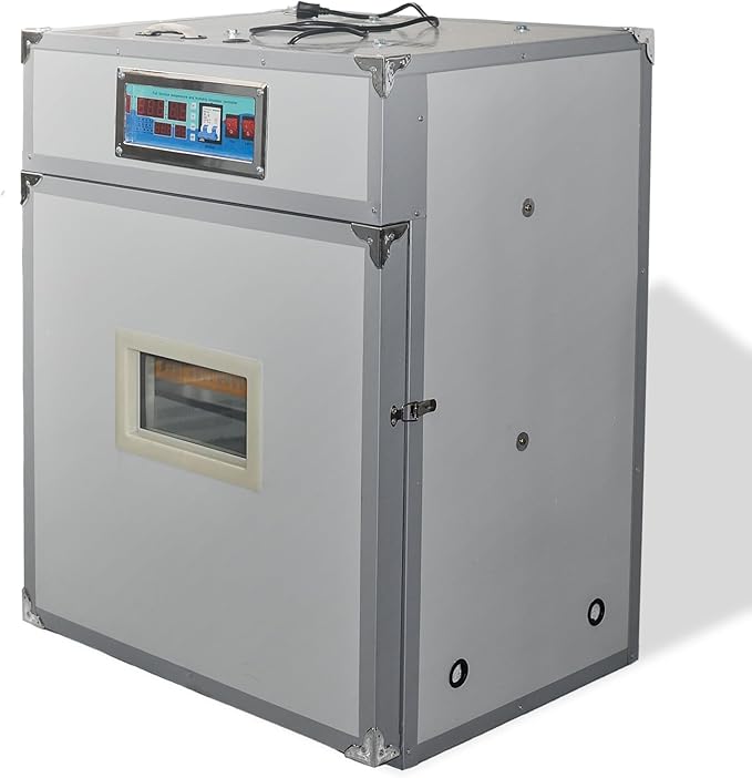 XKV 176 Egg Incubator with Automatic Egg Turning,Temperature Control and Humidity Control,Hatching Eggs,Chicken,Ducks,Poultry,Industrial Brooding Machine Chicken Incubator for Farm,Lab,Home,Indoor