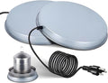 2Pack Chicken Water Heater for Winter，Heated Poultry Waterer Base,with Thermostat and 9.8ft Power Cord, Dia.11in