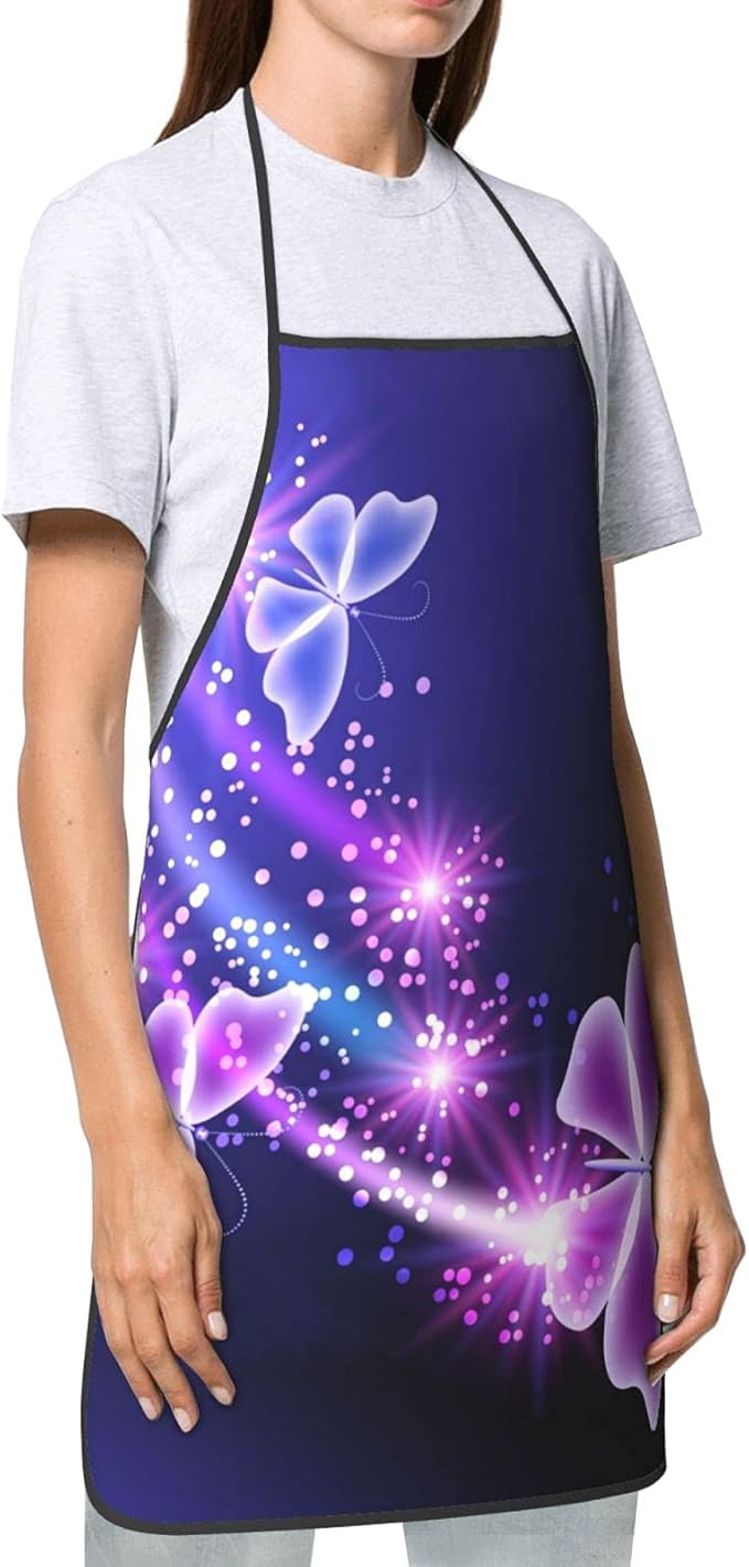 Apron Adjustable Waterproof Apron for Men Women Kitchen Cooking Baking Gardening Working Bib Apron