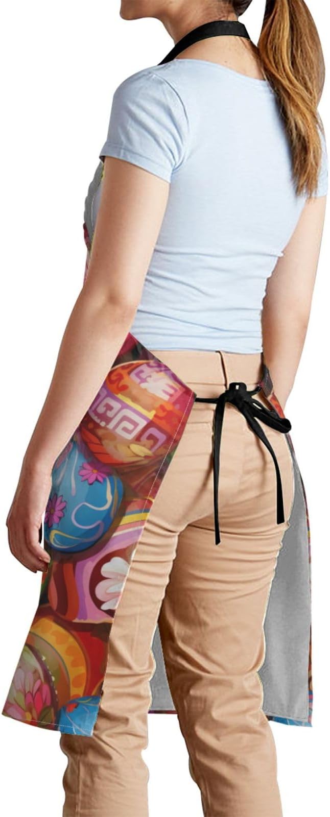 Shark Jumping Home Aprons 2 Pockets 33"×28" for Men Women, Ocean Sea Waterproof Kitchen Cooking Bib