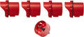 RentACoop Chick2Chicken DIY Medium 4-Port Feeder Kit with Built-in Slider Port Covers and Hole Saw