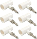 Stainless Steel Rabbit Water Nipples Metal Automatic Watering System Kit with PVC Tee for Guinea Pig, Hamster, Ferrets Other Rodent Small Animals(6Pcs)