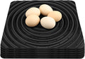 6 Pack Washable Chicken Nesting Pads, 13 x 12 inch, Black, Solid, Anti-Slip, Injection Molded Polypropylene, Suitable for Chicken Coops