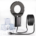 2PCS 500 Watt Bird Bath De-Icer with Thermostat, Cast Aluminum Submersible Chicken Water Heater, Heated Bird Bath, Power Cord 9.8 Ft