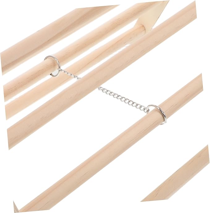 Kisangel Chicken Perch for Coop Wooden Chick Stand Roosting Bar Enrichment Toys Detachable for Easy Cleaning