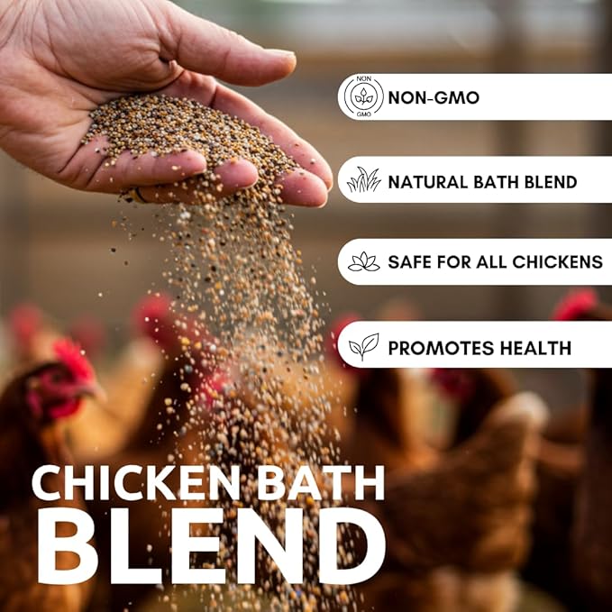 World’s Best Chicken Dust Bath – Natural Wood Ash, Sand & Fine Dust Blend – Safe for All Chickens (2 Pounds)