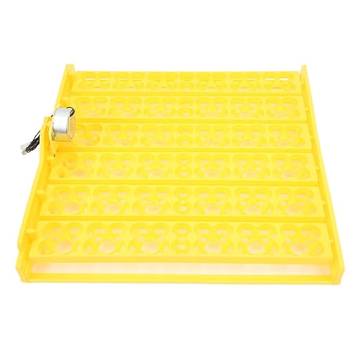 Egg Incubator Tray, Hollow Four Leaf Fancy Automatic Egg Turning Tray, Egg Turner for Survivors, Small Commercial Farmers, Chicken Duck Quail (110V)