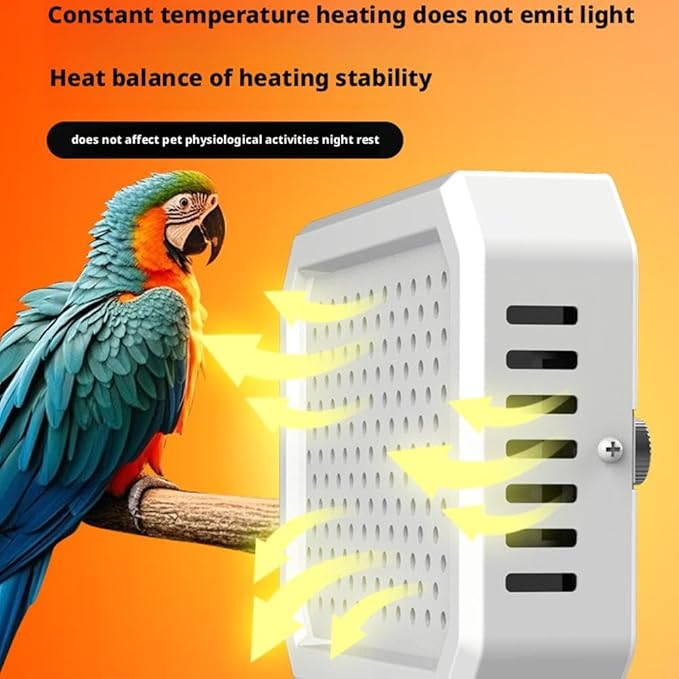 Bird Heater for Cage Bird Warmer, Brooder Heaters Warmer Lamps with Thermostatic, Poultry Habitat Supplies for Chicks Parakeets