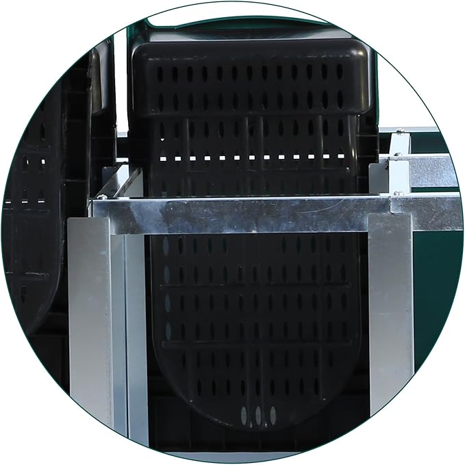 Chicken Nesting Box, 6 Hole 2 Layer Hen Nest Boxes, Roll Away Eggs Laying Boxes,Cleanable Pull Out Hen Roosting Boxes