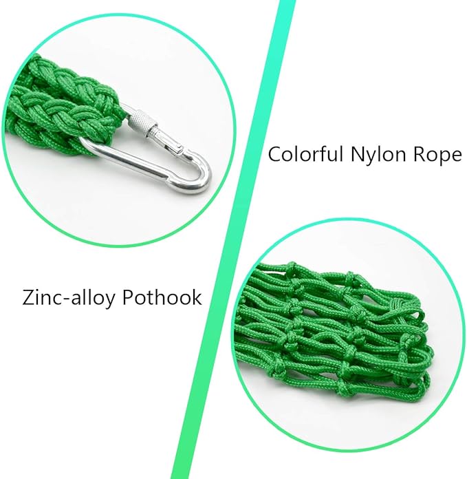 Chicken Vegetable String Bag Poultry Fruit Holder Chicken Cabbage Feeder Treat Feeding Tool with Hook for Hens Chicken Coop Toy for Hen Goose Duck