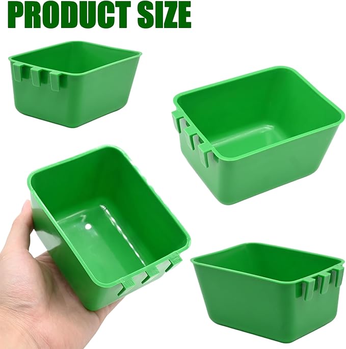 10 Pcs 16 Oz Cage Cups Chicken Feeder Waterer Chicken Water Cups Rabbit Feeder